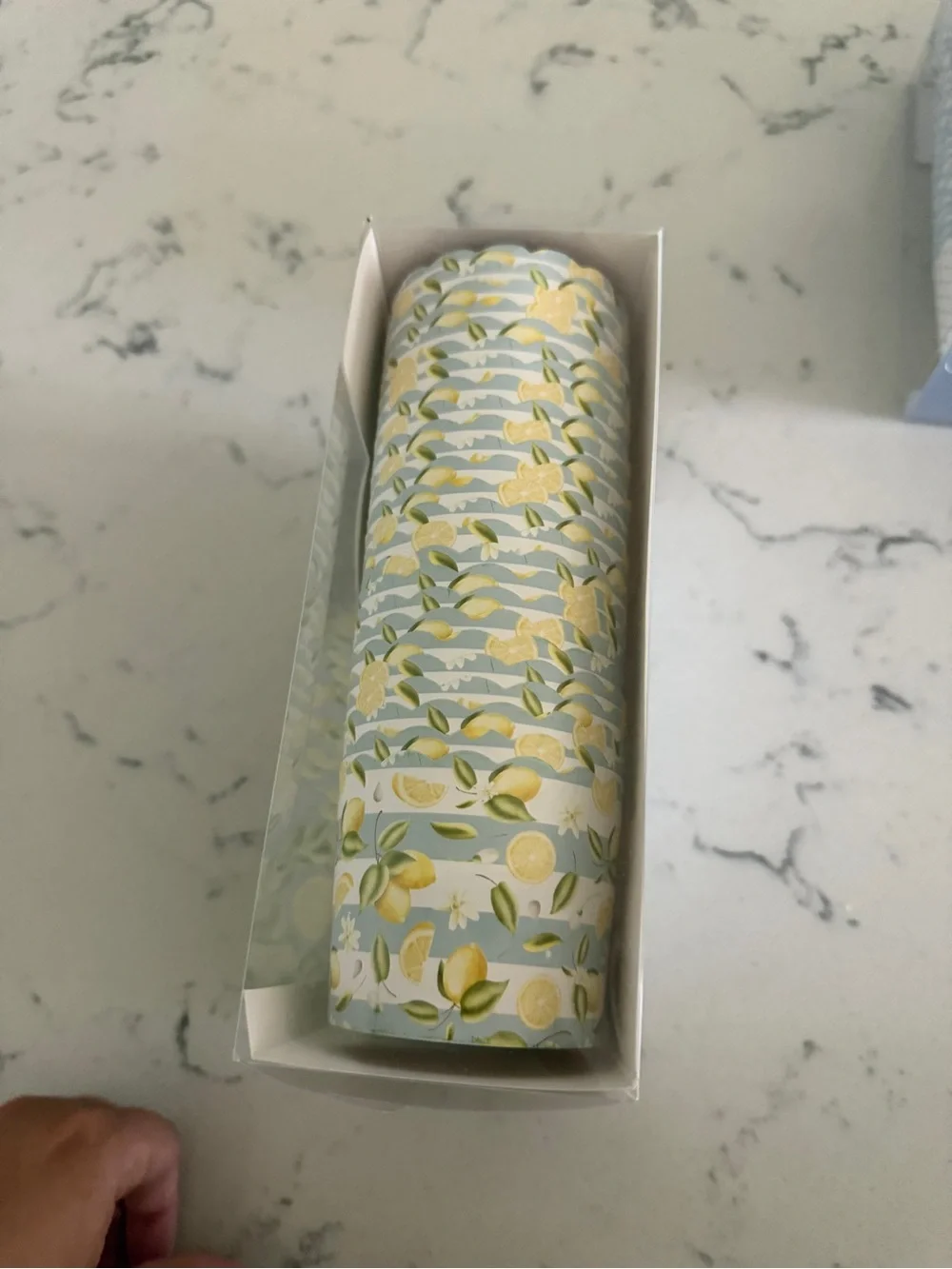 Lemon amalfi coast baking cups scalloped NEW paper my minds eye snack party